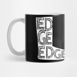 How do you say Buttigieg? Drawing of Boot with distressed text Mug